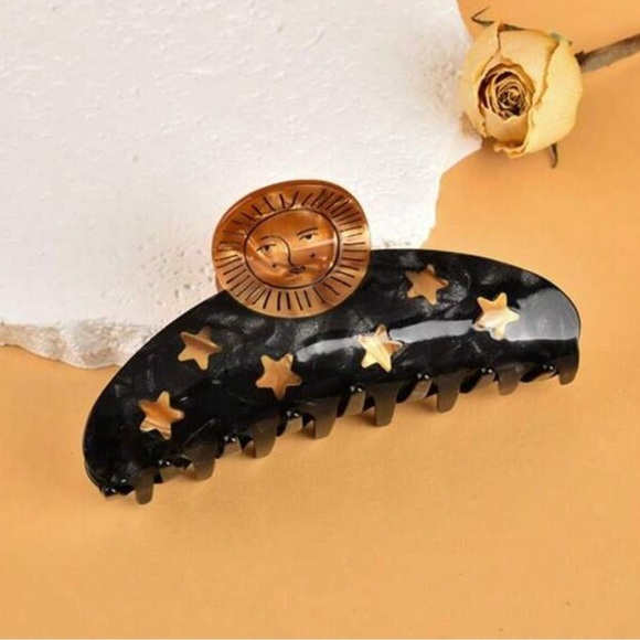 2/$30🌵 Sun Goddess Claw Clip Celestial Star Hair Accessory Acrylic NEW - Picture 8 of 10